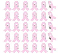 CREATCABIN 50 épinglette Ruban Rose Émaillé pour la Sensibilisation au | Cancer du Sein Idéale pour les Vêtements les Revers de Veste les Sacs à Dos et Autres Événements Caritatifs Ou 2x2.6cm