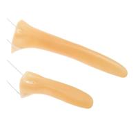 CREATCABIN 6 pcs Halloween Faux Nez 2 Taille Prothèse Nez Accessoires Costume Extension Nez Pointu Cosplay Fête Fournitures Plastique Casque Doux pour Sorcière Pinocchio 5.5x16.5cm/5.5x10.5cm