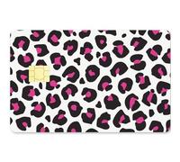 CREATCABIN Autocollant Léopard pour Carte de Crédit et Débit, Protection Bancaire Imperméable, Auto-Adhésif sans Bulle pour Carte-Clé de Transport EBT, 186x137mm