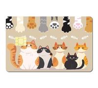 CREATCABIN Autocollant pour Carte de Crédit en Forme de Patte de Chat - Autocollant de Protection pour Carte Bancaire - Étanche - Amovible - sans Bulle - Mince pour Carte de Transport 186x137mm