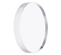 CREATCABIN Base D'Affichage Ronde en Acrylique Poli Transparent Cube Piédestal Transparent Bijoux Anneau Présentoirs Photographie Props Fond pour Montrer des Objets de Collection Bijoux Cosmétiques Ga