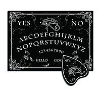 CREATCABIN Bois Spirit Board Pendule Board Bois Talking Ouija Boards with Planchette Black Dowsing Divination Game Spirit Hunt Metaphysical Message cor for Wicca 11.8 x 8.3 inch-The Eye of Horus