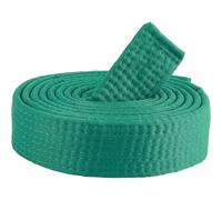 CREATCABIN Ceinture Classement Verte pour Taekwondo Arts Martiaux Hapkido Judo Karaté TKD Aïkido Uniforme Coton Longue Douce Universelle Jiu Jitsu Équipement D'Entraînement Sportif Performance 300cm