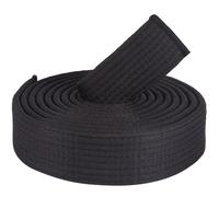 CREATCABIN Ceinture Noire Jiu Jitsu Ceinture d'arts Martiaux Polyester Jiu-Jitsu TKD Aikido Ceinture Classement Uniforme Longue et Douce Ceintures Universelles pour Équipement D'Entraînement 280cm