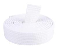 CREATCABIN Ceintures Karaté Blanches Polyester pour Arts Martiaux Judo Jiu Jitsu Brésilien Uniforme TKD Aïkido Ceinture Gradee Universelle Ceintures Taekwondo pour Hommes Équipement Sportif 300cm