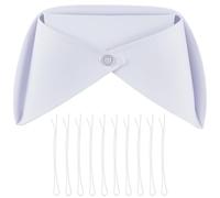 CREATCABIN Chapeau D'Infirmière Bandeau Blanc Casquette D'Infirmière avec 10 épingle Cheveux Casquettes D'Infirmière Féminine Costume Adulte Coton pour Infirmière Fête Cosplay Fournitures 39.5x17cm