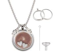 CREATCABIN Collier Souvenir Poils Cheveux Mon Chat Chien Urne Funéraire