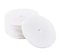 CREATCABIN Filtres à Café en Papier pour Percolateur Disques Plats Ronds Blancs Petits Paquets Vierges pour Percolateurs Cafetières Camping Maison et Bureau.