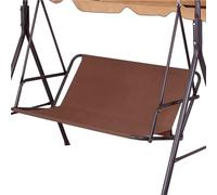 CREATCABIN Housse Siège Balançoire Rechange pour Banc Balançoire Tissu Oxford Épais 600D Housse Coussin Balançoire Porche Housse Remplacement Imperméable pour Balançoires Jardin Marron 148x50x50cm