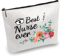 CREATCABIN Infirmière Kit de Survie Sac Cosmétique Multi-Usage Maquillage Trousse Toile Stylo Trousse Toilette Drôle Voyage