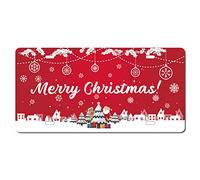 CREATCABIN Joyeux Noël Métal Signe en Étain Arbre Père Noël Elk Flocon de Neige Cloche Rétro Vintage Drôle Mur Art Mural Suspendu Peinture Maison Jardin Bar Pub Cuisine Salon Bureau Plaque 12x6 Pouce