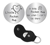 CREATCABIN Little Pocket Hug Token Long Distance Relationship Gift Inspiration Double Face Coin Inspirational Gifts for Women Friends Men Bestie Daughter Son Coworker 1.2 x 1.2 inch