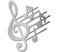 CREATCABIN Musique Notes Mur Art Métal Vintage Treble Clef Décoration Murale Noir Signes Muraux Sculpture Suspendue pour la Maison Chambre Cuisine Jardin Cadeau de Pendaison de Crémaillère Décoration