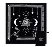 CREATCABIN Nappe D'Autel Oeil de Dieu Constellation Céleste Pont de Tarot Tapisserie Spirituelle Nappe Astrologie en Tissu Sacre de Tarot pour Divination Sorcellerie Souple Païen 19.29 x 19.29,(5) cm