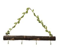 CREATCABIN Porte Bijoux Mural Bois Flotté Branches Décoratives Bois Flotté avec Feuilles Décoration Murale Flottante Style Champêtre Organisateur Bijoux Suspendu pour Clés Chapeaux et Entrée