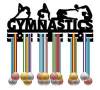 CREATCABIN Porte-Médaille de Gymnastique Porte-Médaille de Sport Porte-Médaille Acrylique Épaississant Support Mural Monté sur 40 médailles pour Athlètes Champions Médaillés Running 11.4x5.1 Pouces