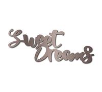 CREATCABIN Sweet Dreams Signe Décoration Murale en Bois Art Découpe Lettre Mot Découpé au Laser Inachevé Décoratif Saint Valentin pour Salon Maison Porte Ferme Porche Chambre Décoration