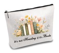 CREATCABIN Trousse Maquillage Multifonction pour Sac Main Trousse Toilette avec Fermeture Éclair Toilette Voyage Trousse Maquillage Pochette 24x20cm Ce n'est Pas du Thésaurisation Si Ce sont Livres