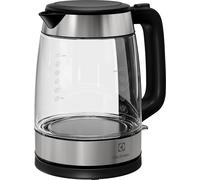 Create 4 Bouilloire E4Gk1-4Gb - Design ¿¿l¿¿gant En Verre Et Acier Inoxydable - Chauffage Rapide - Base Rotative ¿¿ 360¡ã - Pichet Sans Fil - Filtre Anti-Calcaire - 2200 W - 1,7 L - Noir Granit