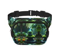 Create a sereine Pattern Trendy Fashion Waist Bag Unisex Travel Sports Messenger Bag
