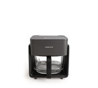 CREATE/AIR FRYER STUDIO CRYSTAL/Friteuse sans huile 4,2 L avec vaporisateur d’eau noir/Capacité 5-6 portions, 6 programmes, plateau en verre, contrôle du temps et de la température, 1300W