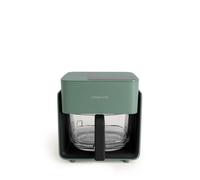 AIR FRYER STUDIO CRYSTAL - Friteuse À Air En Verre 4,2 L Avec Cuiseur Vapeur En Option Vert Sauge