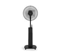 CREATE / AIR MIST PRO/Ventilateur brumisateur oscillant avec télécommande noir/Ventilateur et humidificateur, silencieux, 3 modes, design moderne, roulettes multidirectionnelles, 70W