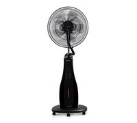 CREATE / AIR MIST/Ventilateur brumisateur oscillant blanc et noir/Ventilateur et humidificateur, brumisateur à vibration ultrasonique, 3 vitesses, roulettes multidirectionnelles, 90W
