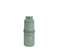 CREATE/BABY PORTABLE MILK WARMER/Thermos chauffe-lait et eau pour biberons vert sauge/Sélecteur de température, pour lait maternel et lait en poudre, capacité de 310 ml, sans BPA/PFOA, 35 W