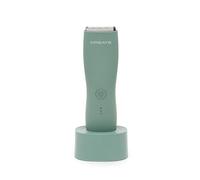 CREATE/BARBER STUDIO/Rasoir sans fil vert sauge/Résistante à l’eau, 5 hauteurs de coupe, 2 guides de coupe, lame en acier et céramique, base de chargement compacte, 5W