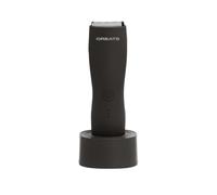 CREATE Barber Studio Tondeuse et rasoir sans fil noir/résistant à l'eau, 5 hauteurs de coupe, 2 peignes de guidage, lame en acier et céramique, base de charge compacte, 5 W