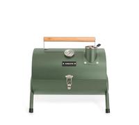 CREATE/BBQ SMOKEY COMPACT/Barbecue à charbon portable vert sauge/En acier inoxydable, contrôle de la température, léger et transportable, facile à monter