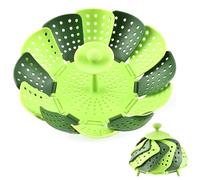 Create beauty0 Panier pliable pour légumes pour cuisson à la vapeur, panier vapeur avec poignée, pour cuire à la vapeur des aliments et des légumes
