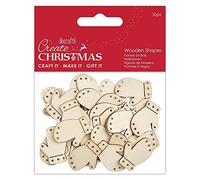 Create Christmas Formes en Bois, Naturel