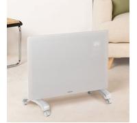 WARM CRYSTAL 1500W - Convecteur Électrique En Verre Wifi Blanc. Basse Consommation