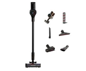 CREATE / Cyclone Force Pro/Aspirateur Balai sans Fil Noir/Batterie Longue durée, 25,9V, autonomie de 70 Min, écran numérique, Filtre HEPA, Accessoires, 350W