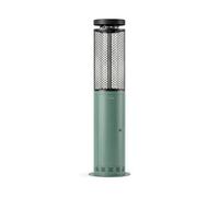 CREATE FIRE ROUND PELLET HEATER/Poêle d'extérieur à granulés sans fumée verte Sage/Sans fumée, contrôle de la flamme, couverture 9 m², consommation 3 heures et demie, 17,5 kW
