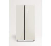 CREATE / FRIDGE STUDIO SIDE BY SIDE 550 / Réfrigérateur style Side by side 550L blanc cassé / 91,2 x 70,4 x 177,7 cm/No frost, traitement antibactérien, commande tactile électronique, 158W