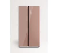 CREATE / FRIDGE STUDIO SIDE BY SIDE 550 / Réfrigérateur style Side by side 550L moka / 91,2 x 70,4 x 177,7 cm/No frost, traitement antibactérien, commande tactile électronique, 158W