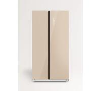 CREATE / FRIDGE STUDIO SIDE BY SIDE 550 / Réfrigérateur style Side by side 550L sable / 91,2 x 70,4 x 177,7 cm/No frost, traitement antibactérien, commande tactile électronique, 158W