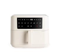 CREATE/FRYER AIR DUAL/Friteuse sans huile 10 L avec séparateur blanc cassé/Capacité 7-8 portions, Panneau de commande tactile multifonctionnel, Avec séparateur d'aliments, 10 programmes, 2400W