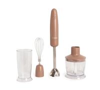 CREATE/FULLMIX RETRO/Mixeur plongeant moka/Battre, mélanger et fouetter, 6 vitesses, gobelet doseur 600ml, sans BPA, bol hachoir 500ml, 1000W