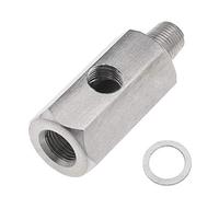 Create idea 1/8 NPT Té de Capteur de Pression D'Huile Adaptateur DIY Ligne Turbo Connecteur - en Acier Inoxydable