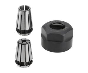 Create idea 1 Ensemble d'écrous Pince à Ressort ER11 Pince Serrage ER11 1/4 Pouce Pince de Serrage 1/8 Pouce avec écrou Serrage ER11 Convient pour Machine Gravure CNC Tour Outil Fraisage