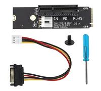Create idea 1 Ensemble M.2 Clés M vers PCI-E 4X Adaptateur Carte Compatible avec Windows Compatible avec Linux Compatible avec Mac M.2 vers PCI-E 4X Riser Card Systèmes