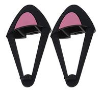 Create idea 1 Paire Casques pour Écouteurs Supra-Auriculaires d'oreille de Chat Décoration Mignonne Sangles Réglable Fixation pour Casque de Jeu Vidéo en Direct