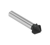 Create idea 1 Pièce de Foret à Fraiser 90 Degrés Fraise à Chanfrein à 3 Cannelures 16,5 Mm M35 en Acier Rapide avec Revêtement TiAIN Mèches de Fraisage 60 Mm X 10 Mm Adaptées Aux Métaux Plastique