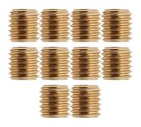 Create idea 10 Pièces Adaptateur de Filetage Mâle M10 Vers Femelle M6 Réducteur en Laiton de 10 Mm pour Trépied Support D'éclairage Mécanique