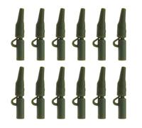 Create idea 100pcs Kit de Matériel de Pêche à la Carpe Clips de Sécurité Housses de Carpe Manchons Anti-enchevêtrement Émerillons à Changement Rapide pour Carpe Perche Blanc Appât Poisson-Chat