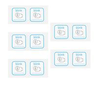 Create idea 10PCS Autocollants Enregistrement Audio/vidéo Blink 80 Mm X 80 Mm pour Alarme de Protection Autocollants pour Porte Et Fenêtre en PVC Autocollant Avertissement